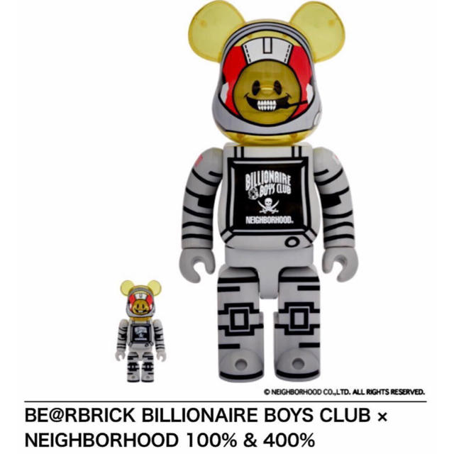 NEIGHBORHOOD(ネイバーフッド)のNEIGHBOHOOD BBC BE@RBRICK 400% 100% セット エンタメ/ホビーのフィギュア(その他)の商品写真