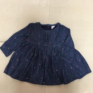 ギャップ(GAP)の（80）GAP カラフルドット デニムワンピース(ワンピース)