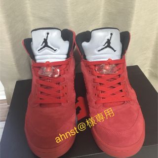 ナイキ(NIKE)のAJ5 red 赤(スニーカー)