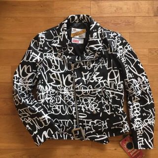 シュプリーム(Supreme)のSサイズ Supreme ギャルソン Leather  Jacket(ライダースジャケット)