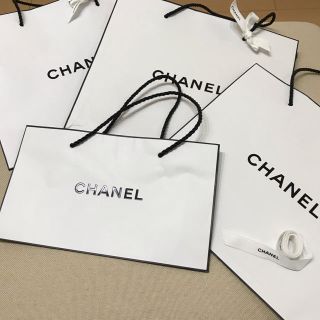 シャネル(CHANEL)のCHANEL 紙袋 ショップ袋 セット リボン付き(ショップ袋)