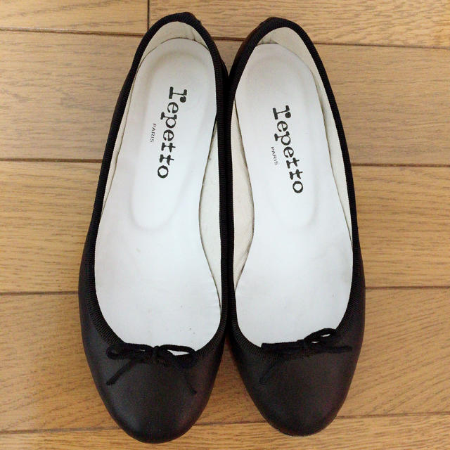 USED【repetto】黒バレエシューズ 35 22cm