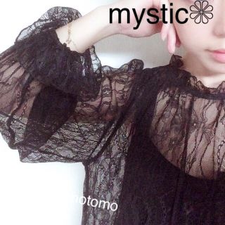 ミスティック(mystic)の新品❁﻿ミスティック ニットキャミ&レースブラウスセット(シャツ/ブラウス(長袖/七分))