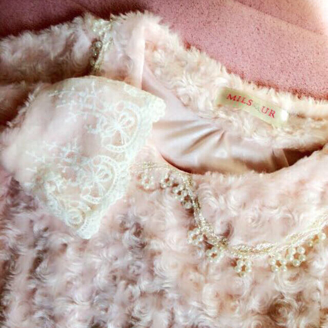 MILSQUR(ミルスクワー)の襟付き姫袖ワンピース♡ピンク薔薇Mサイズ レディースのワンピース(ミニワンピース)の商品写真