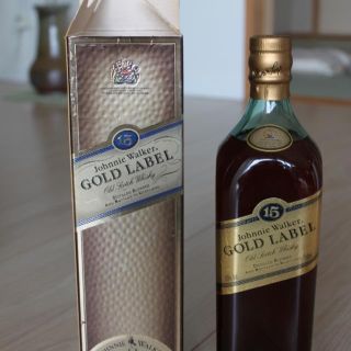 ちょっと値下げ　ジョニーウォーカー　ゴールドラベル15年　未開封　箱付き(ウイスキー)