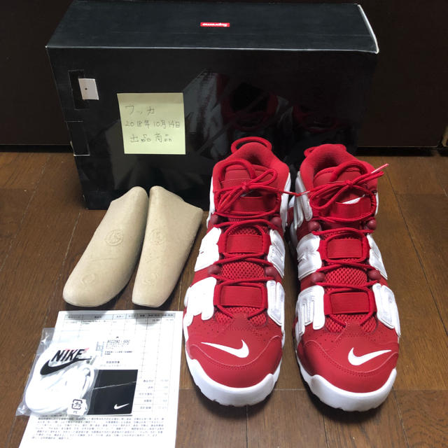 17SS SUPREME NIKE AIR MORE UPTEMPO  27.5