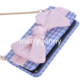メリージェニー(merry jenny)のmerry♡リボンiPhoneケース(モバイルケース/カバー)