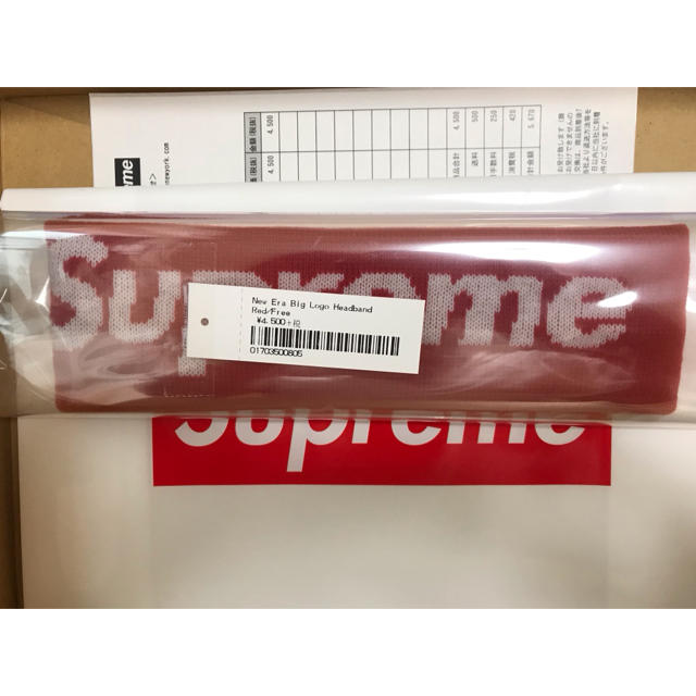 Supreme - Supreme New Era Big Logo Headband Red の通販 by カウウズ ...