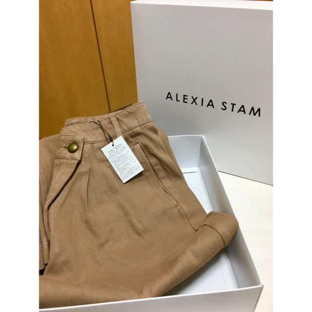 ALEXIA STAM(アリシアスタン)のALEXIA STAM ワイドパンツ キャメル M レディースのパンツ(カジュアルパンツ)の商品写真