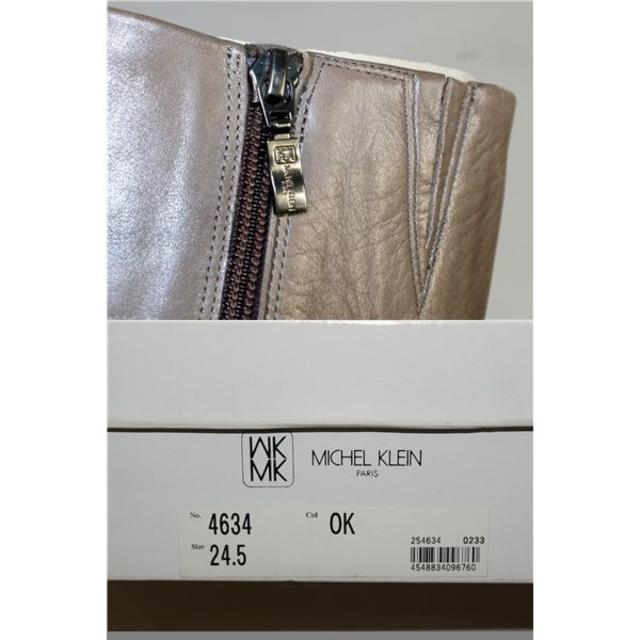 MICHEL KLEIN(ミッシェルクラン)のk-34 MICHEL KLEIN ミッシェルクラン　レザーブーツ24.5 新品 レディースの靴/シューズ(ブーツ)の商品写真