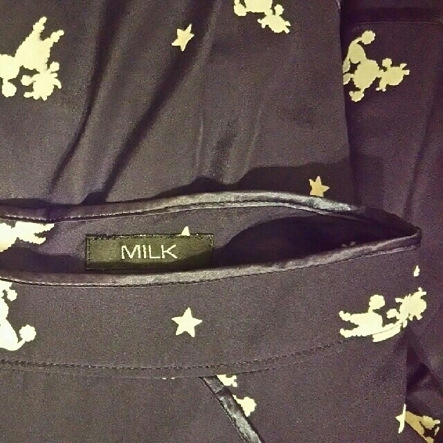 MILK(ミルク)の【汚れあり】MILKプードル柄ミニSK レディースのスカート(ミニスカート)の商品写真