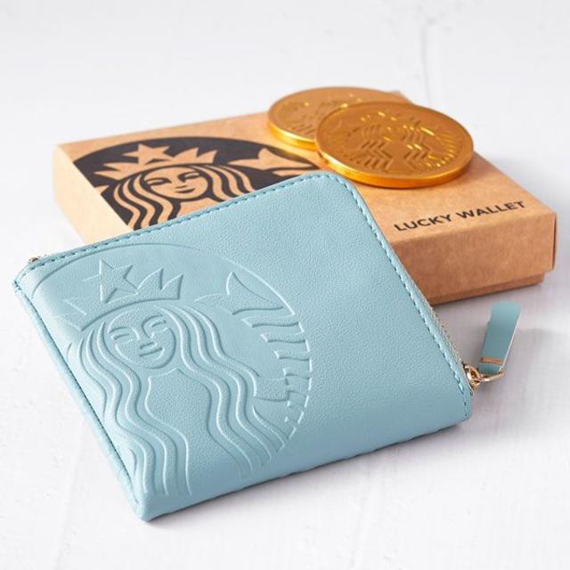 Starbucks Coffee(スターバックスコーヒー)のスタバ★海外(タイ)限定品 ラッキーウォレット（財布）コイン型チョコ付き メンズのファッション小物(コインケース/小銭入れ)の商品写真