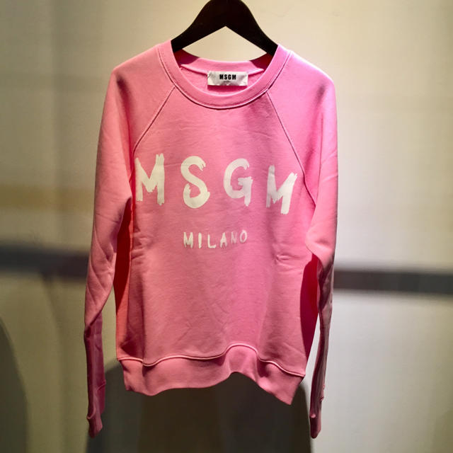 MSGM エムエスジーエム 新品 グラフィティーロゴ スウェット S ピンク