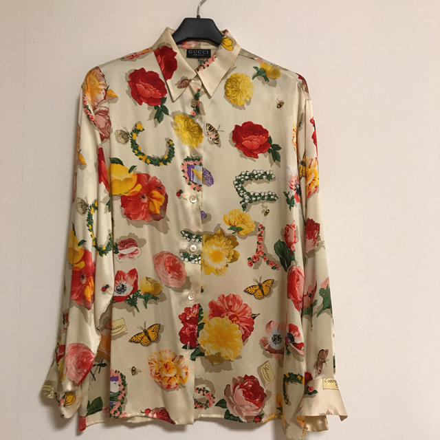 Gucci(グッチ)のGucci シルク ブラウス 42 グッチ レディースのトップス(シャツ/ブラウス(長袖/七分))の商品写真