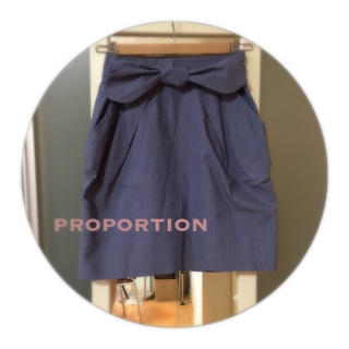 プロポーション(PROPORTION)のリボンスカート(ひざ丈スカート)