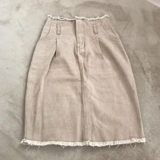 レトロガール(RETRO GIRL)のベージュタイトスカート(ひざ丈スカート)