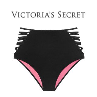 ヴィクトリアズシークレット(Victoria's Secret)のVSハイウエストビキニパンツ(ブラック)(水着)