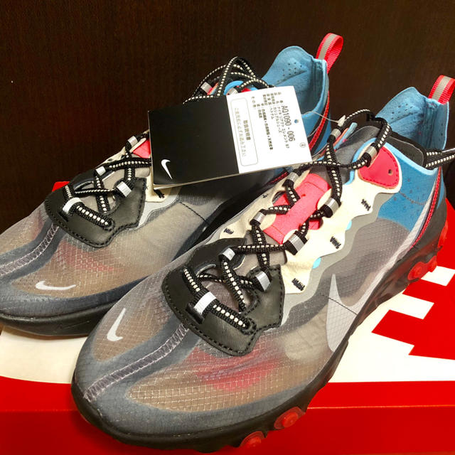 スニーカー27.5 NIKE REACT ELEMENT 87 SOLAR RED