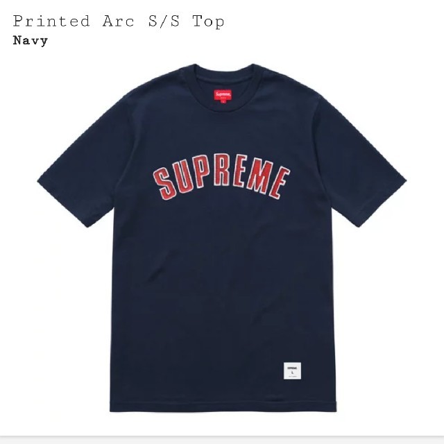 18aw supreme printed Arc s/s top