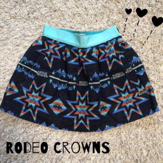 ロデオクラウンズ(RODEO CROWNS)のオルテガ柄スカート(ミニスカート)