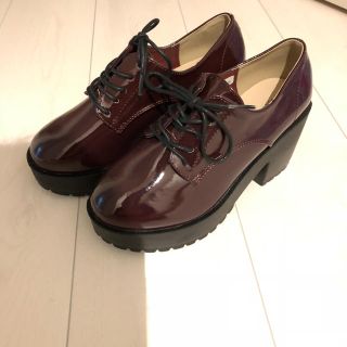 マジェスティックレゴン(MAJESTIC LEGON)の[新品]MAJESTIC LEGON 編み上げボリュームヒールシューズ(ローファー/革靴)