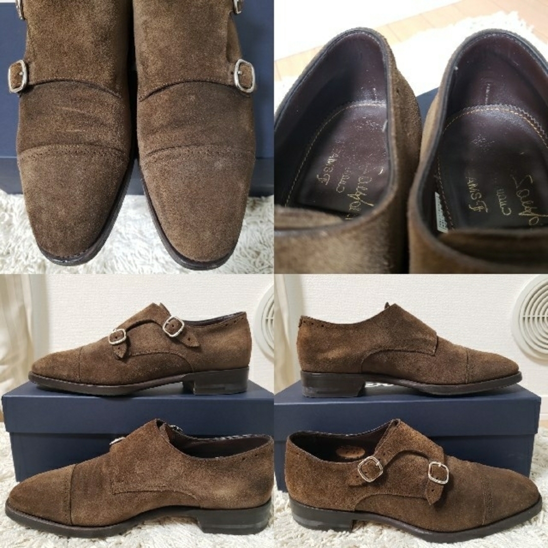 Santoni(サントーニ)の良品/BEAMSf×Santoni/ビームスエフ×サントーニ　ダブルモンク メンズの靴/シューズ(ドレス/ビジネス)の商品写真