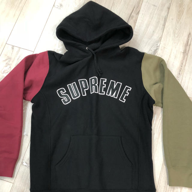 supremeアシンメトリーアーチロゴパーカー XL