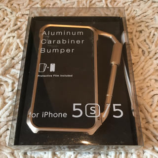 エレコム(ELECOM)のiPhone SE,5S,5用アルミカラビナバンパー(iPhoneケース)