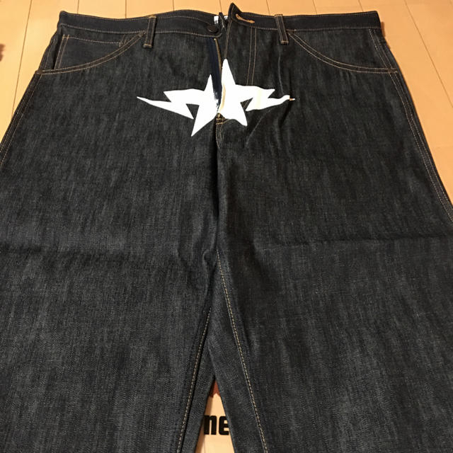 新到着 A BATHING APE - A BATHING APE フロントSTAデニムパンツ