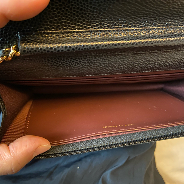 CHANEL(シャネル)のえるもん様専用　シャネルチェーンウォレット キャビアスキン レディースのファッション小物(財布)の商品写真