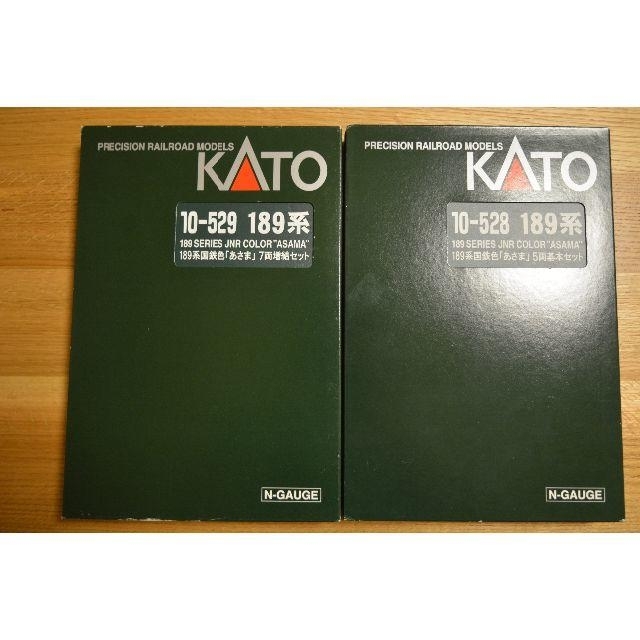 KATO`(カトー)のKATO 10-528 10-529 189系 国鉄色 あさま　12両 エンタメ/ホビーのおもちゃ/ぬいぐるみ(鉄道模型)の商品写真