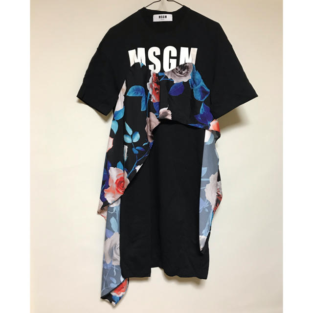 MSGM(エムエスジイエム)の正規品 msgm ワンピース 黒  レディースのワンピース(ひざ丈ワンピース)の商品写真