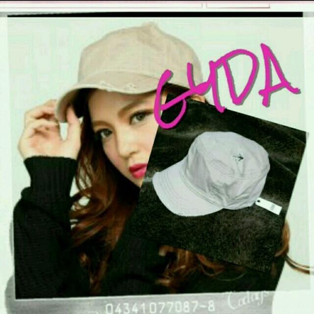 GYDA(ジェイダ)のGYDA ♡ ダメージワークキャップ レディースの帽子(キャップ)の商品写真