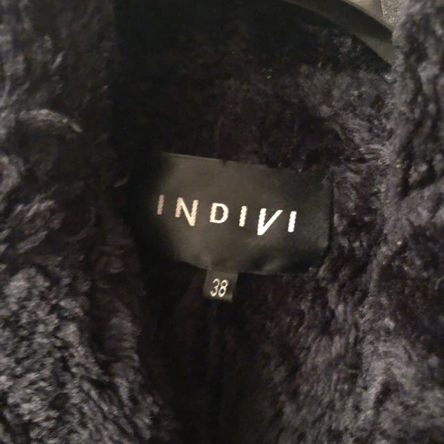 INDIVI(インディヴィ)のINDIVI フェイクムートン ジャケット レディースのジャケット/アウター(ムートンコート)の商品写真