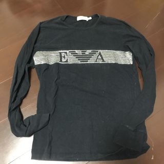 エンポリオアルマーニ(Emporio Armani)の値下げ！ アルマーニ ロンT Ｌサイズ 黒(Tシャツ/カットソー(七分/長袖))