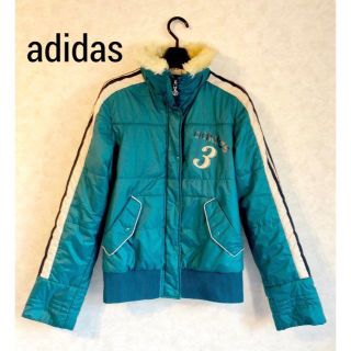 アディダス(adidas)のお値下げ！adidas ボア付きジップアップブルゾン(ブルゾン)