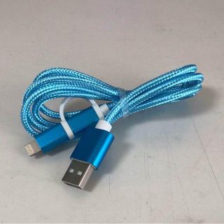 iPhone&MicroUSB 充電ケーブル 1m ブルー(その他)