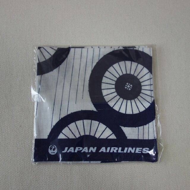JAL(日本航空)(ジャル(ニホンコウクウ))の手ぬぐいミニハンカチ レディースのファッション小物(ハンカチ)の商品写真