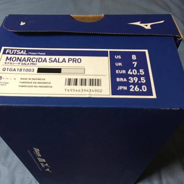 MIZUNO(ミズノ)の［Q1GA181003］Mizuno MONARCIDA SALA PRO  スポーツ/アウトドアのサッカー/フットサル(シューズ)の商品写真