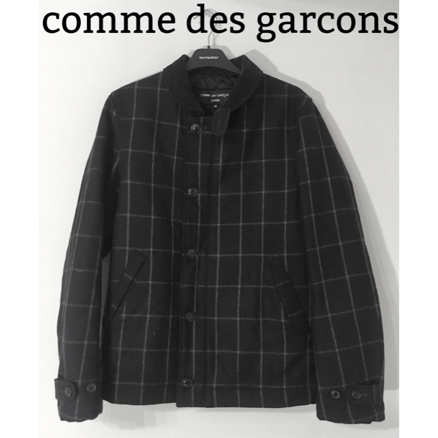 COMME des GARCONS(コムデギャルソン)のcomme des garcons チェック ブルゾン コート メンズ 正規購入 メンズのジャケット/アウター(ピーコート)の商品写真