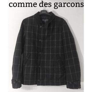 コムデギャルソン(COMME des GARCONS)のcomme des garcons チェック ブルゾン コート メンズ 正規購入(ピーコート)