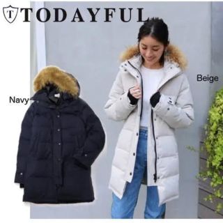 トゥデイフル(TODAYFUL)の新品タグ付き❣️フードダウンコート♡TODAYFUL Patagonia ザラ(ダウンコート)