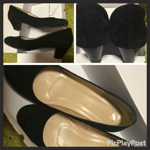 のんぐみさま 黒♡スエード♡パンプス♡ レディースの靴/シューズ(ハイヒール/パンプス)の商品写真