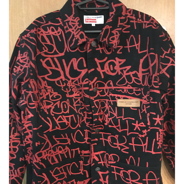 Supreme(シュプリーム)の自身購入確実正規品 supreme シュプリーム×コムデギャルソンシャツ メンズのジャケット/アウター(ブルゾン)の商品写真