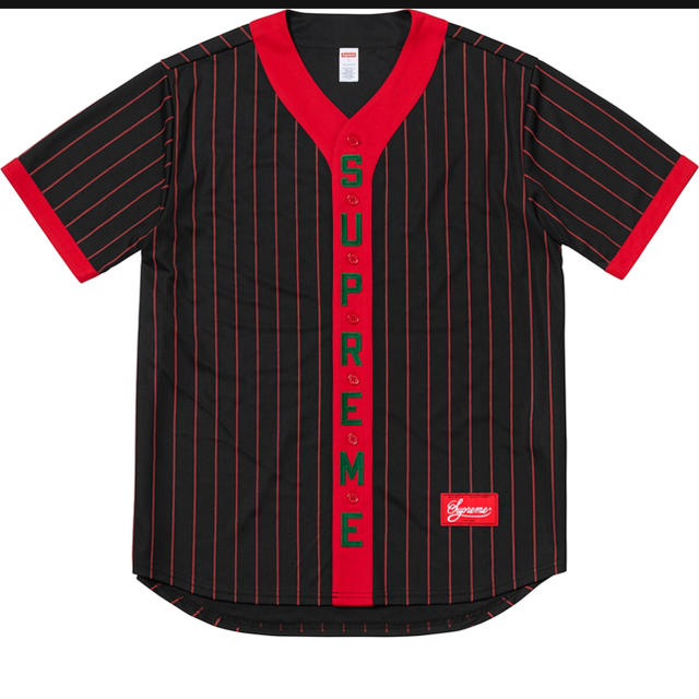 Supreme Vertical Logo Baseball Jersey XL