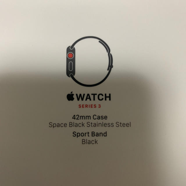 Apple Watch(アップルウォッチ)のAppleWatch Series3 42 mm ブラックステンレス スマホ/家電/カメラのスマホアクセサリー(その他)の商品写真