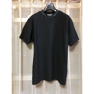 アクネ(ACNE)のAcne Studios Navid ロゴクルーネックTシャツ 黒 S(Tシャツ/カットソー(半袖/袖なし))