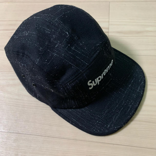 Supreme Broken Tweed Camp Cap