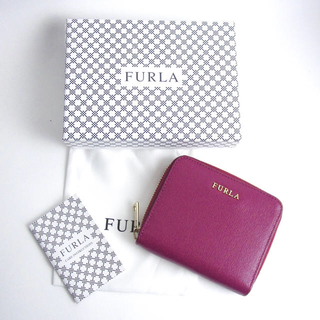 フルラ(Furla)の未使用【フルラ 】二つ折り財布 ラウンドファスナー レザー パープル 正規品(財布)