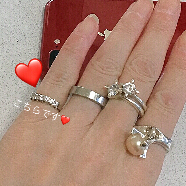 e.m. - e.m.6粒ジルコニア ピンキーリング❤️売り切り❣️の通販 by